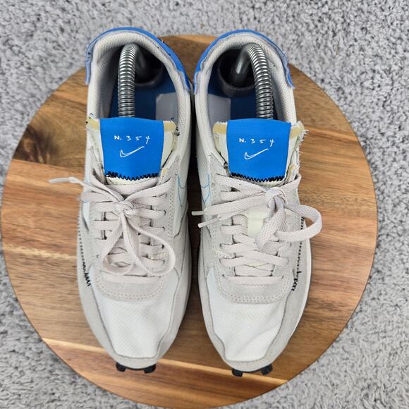 Nike Women 8 Daybreak Type Sail Photo Blue Low Top Athletic Casual Daily Sneaker - Picture 5 of 12